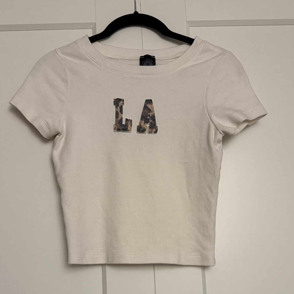 PacSun Cream Baby Tee “LA”